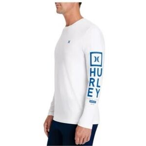 Hurley White Long Sleeve Tee Classic Design